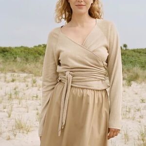 Shaina Mote Plié top in beige, size L